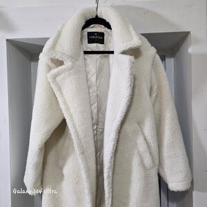 Fabletics Cream Teddy Jacket